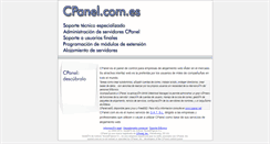 Desktop Screenshot of cpanel.com.es