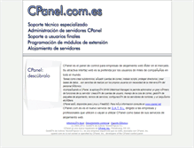 Tablet Screenshot of cpanel.com.es