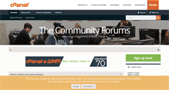 Desktop Screenshot of forums.cpanel.net